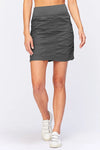 The trace skirt in charcoal