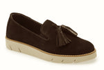 Traveler too suede loafers in brown