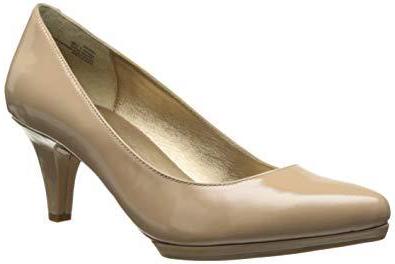 Andrea Driftwood Patent Leather Low Heels
