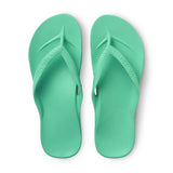 Arch support flip flops in mint