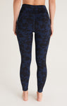 Go for it floral 7/8 leggings in midnight blue