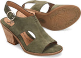 Maben suede slingback heel sandals in army green