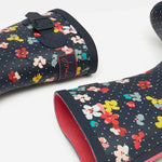Molly mid-height rain boots in navy blossom