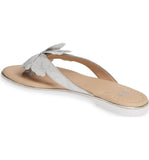 Reanne silver metallic suede sandals