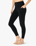 Out of pocket high waisted midi leggings in darkest night