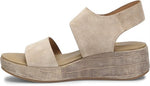 Faedra flatform sandals in light grey