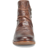 Beckie leather slouchy bootie in cognac