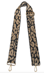 Ah-dorned Bag Strap -  Black/Khaki Cheetah