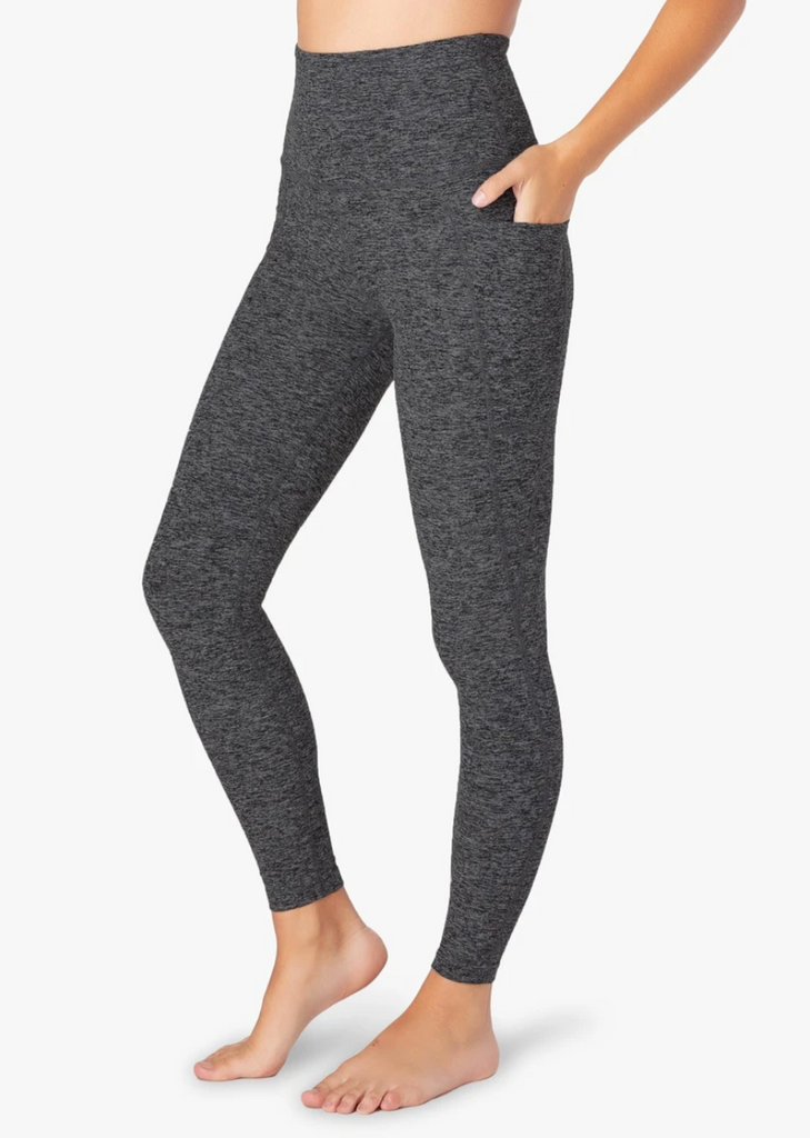 Out of pocket high waisted midi leggings in charcoal – STEP in 4 MOR