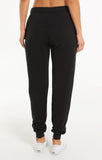Ambre speckled pants in black