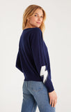 Larisa bolt sweater in midnight blue