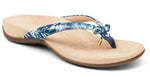 Bella blue palm sandals