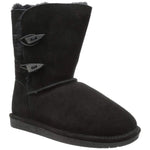 Abigail Black Shearling Lined Boots