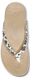 Dillon white leopard sandals