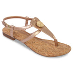Madelyn rose gold t-strap sandals